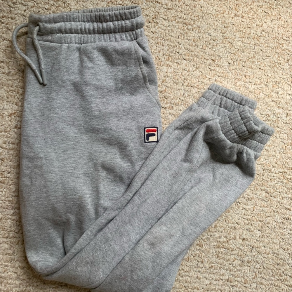 Gray Fila Joggers